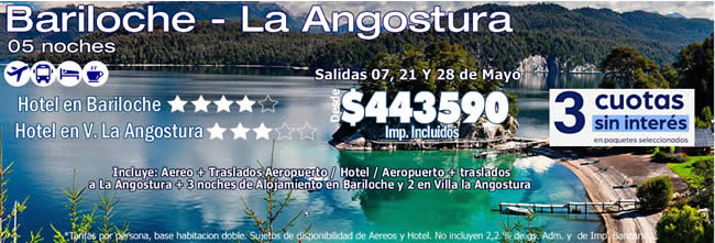 Viajes Bariloche - V. Las Angostura